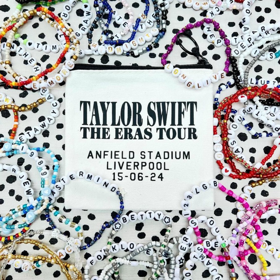Eras Tour Bracelet Zip Pouch (Various Sizes)
