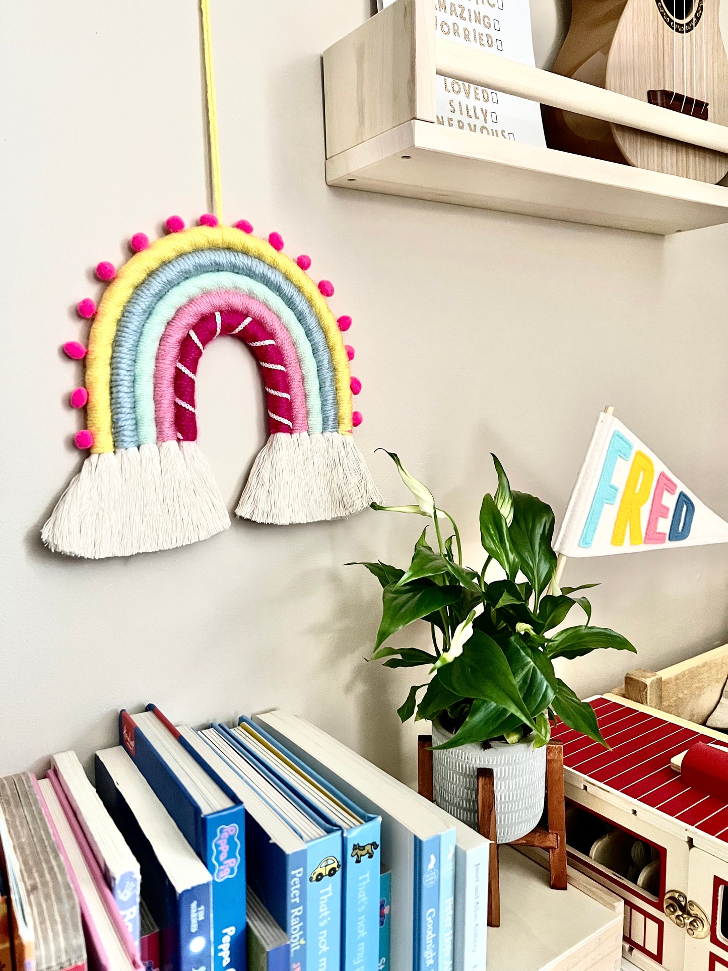 Fancy Large Rainbow Wall Hanging