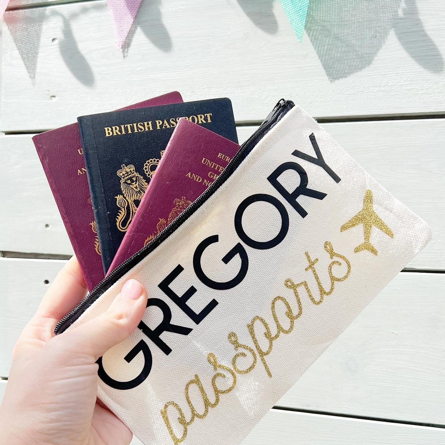 Personalised Zip Pouch (Various Sizes)