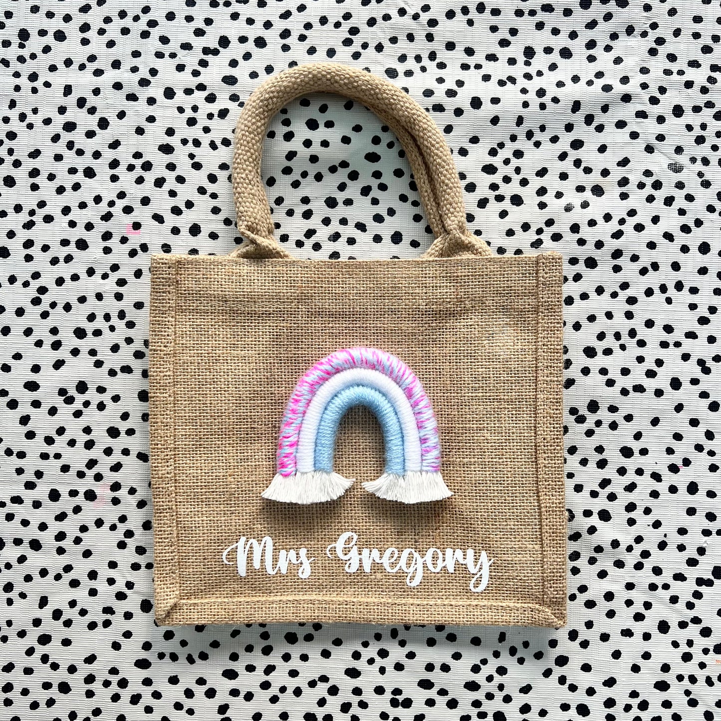 Personalised Rainbow Tote Bag