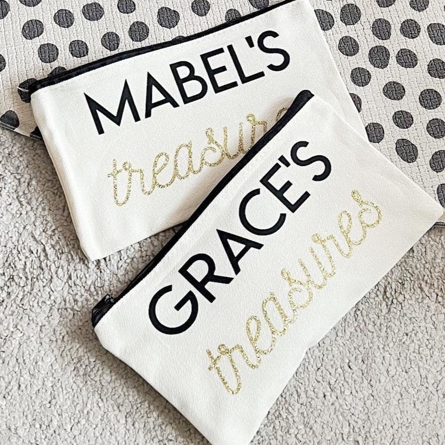 Personalised Zip Pouch (Various Sizes)