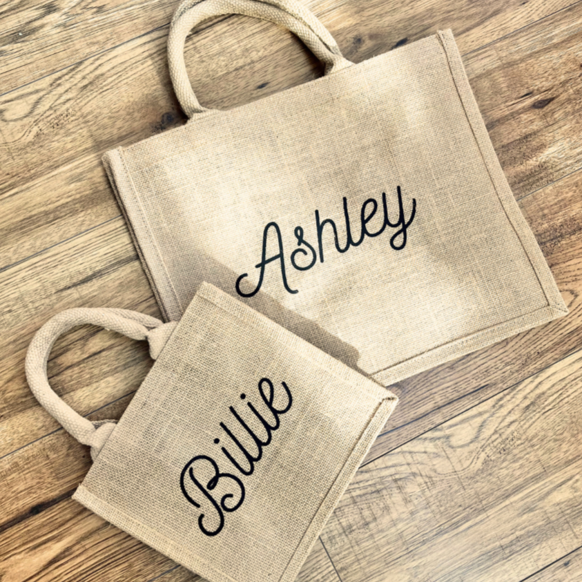 Personalised Jute Tote Bag