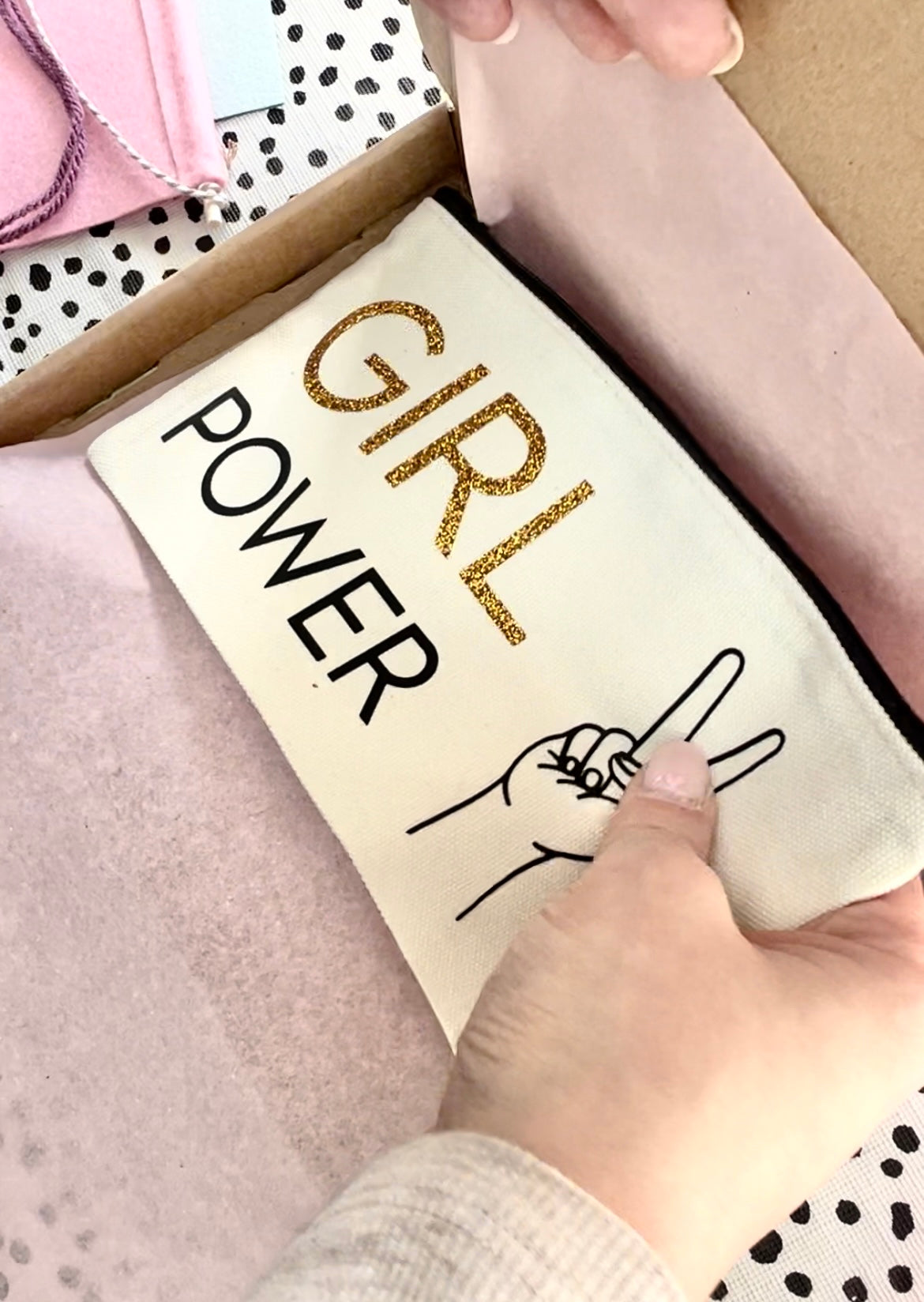 Girl Power Zip Pouch (Various Sizes)
