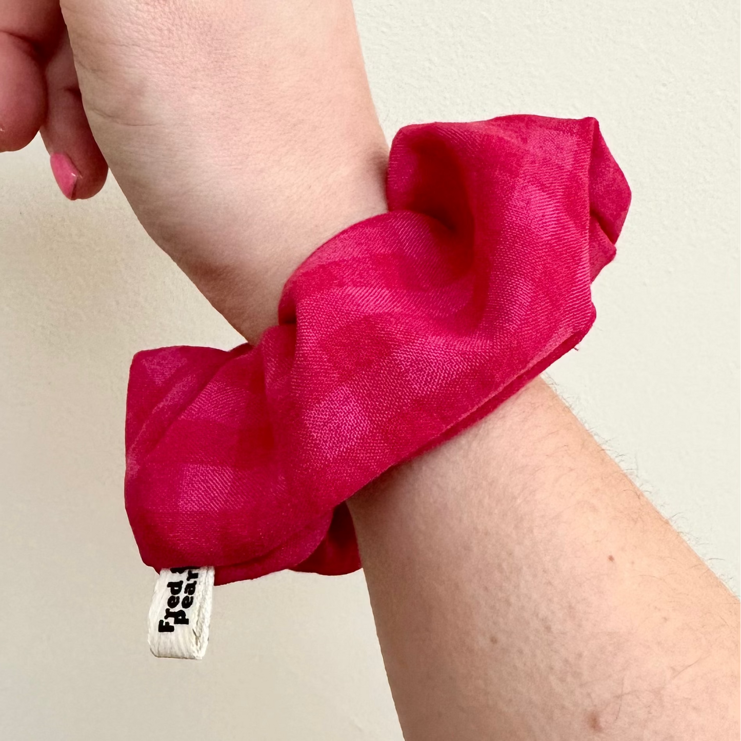 Scrunchie - Pink/Red Gingham