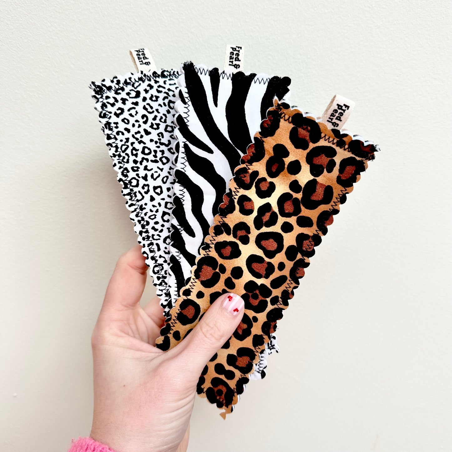 Fabric Bookmarks - Animal Print