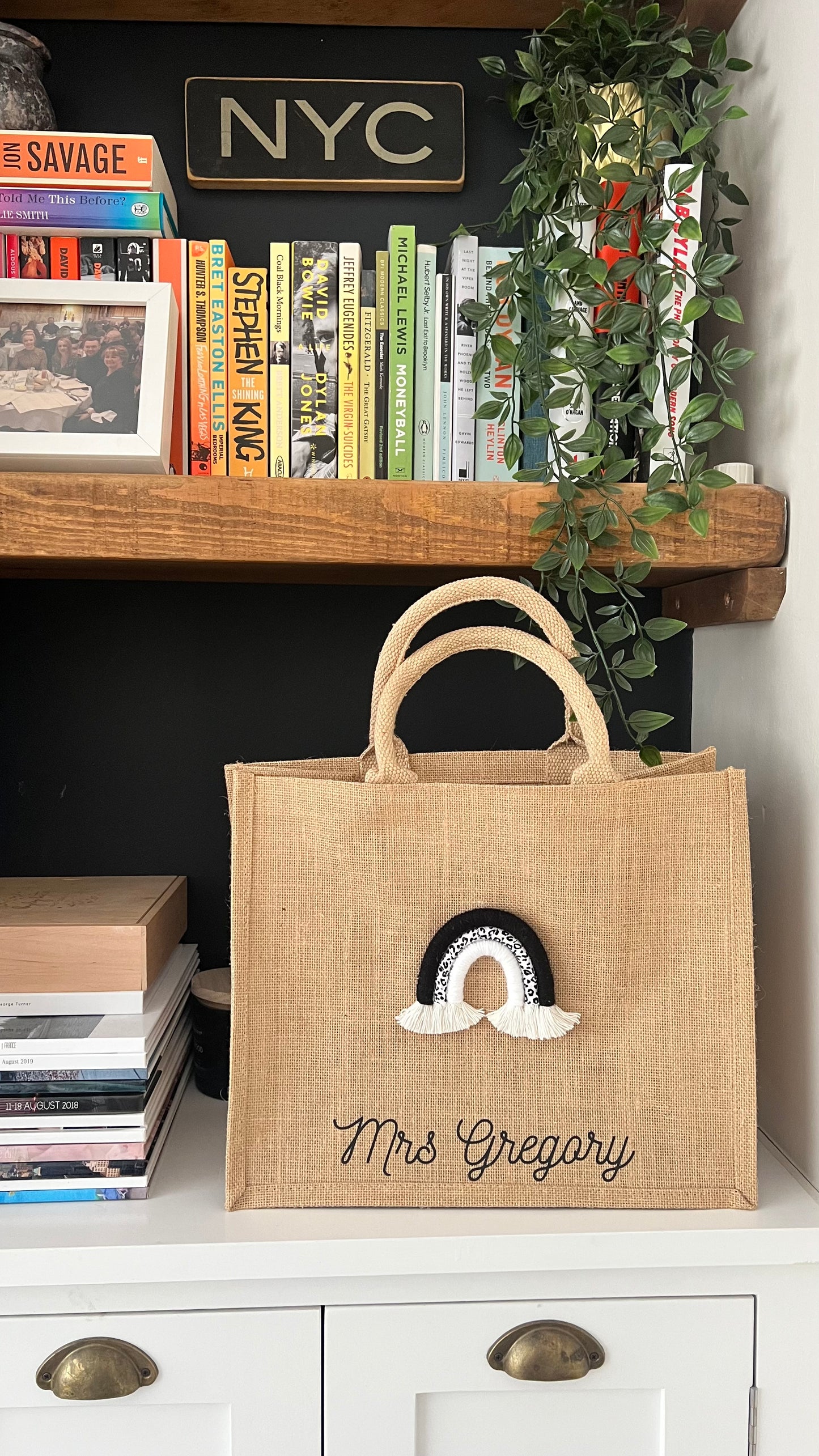 Personalised Rainbow Tote Bag