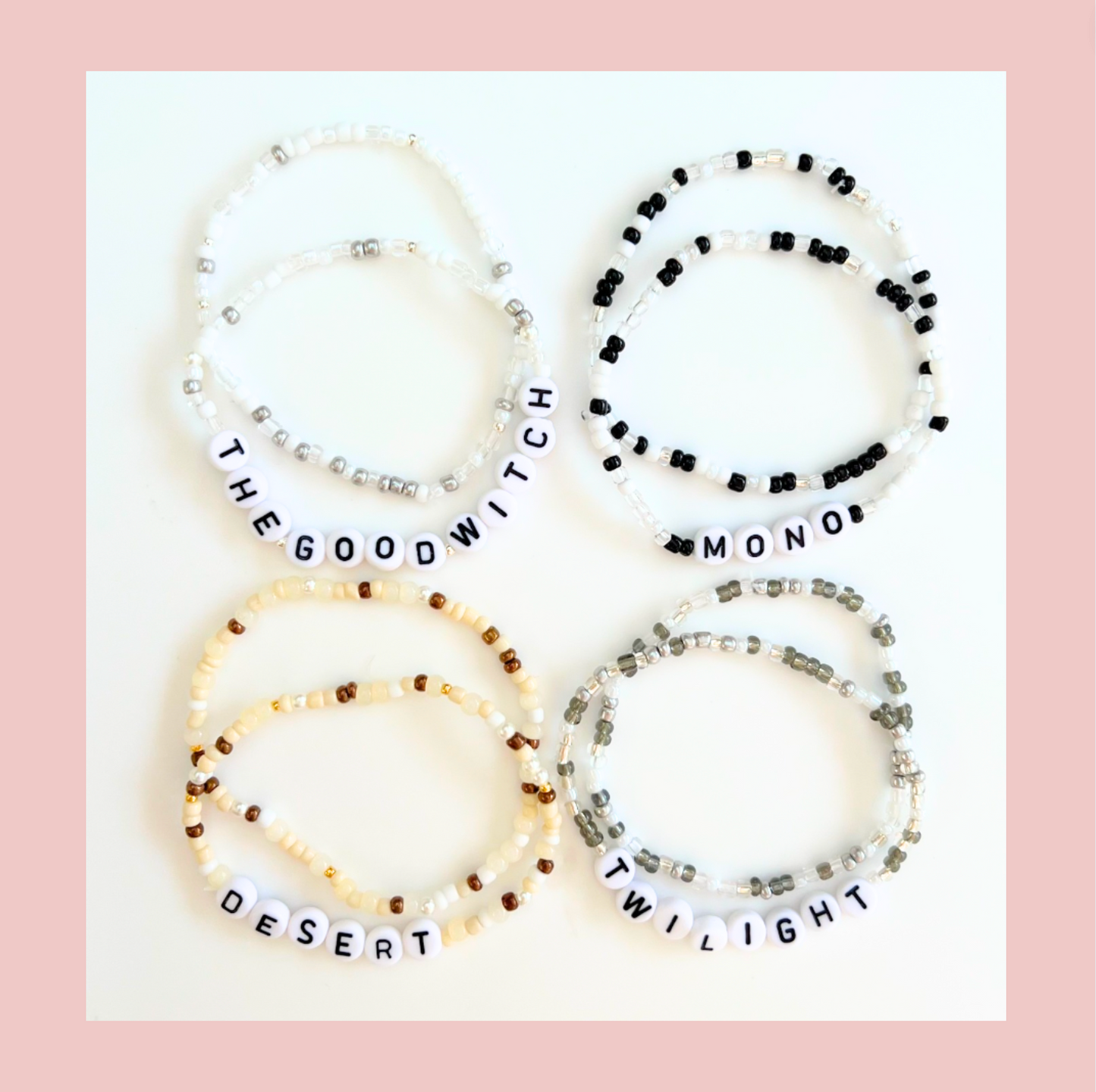 Mummy & Mini Matching Personalised Bead Bracelets
