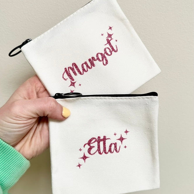 Small Personalised Zip Pouch