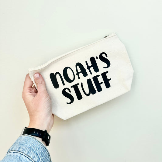 Large Personalised Zip Pouch