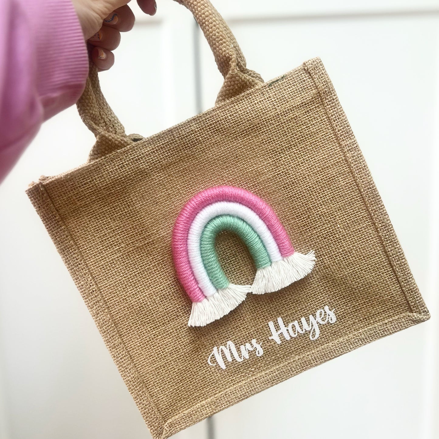 Personalised Rainbow Tote Bag