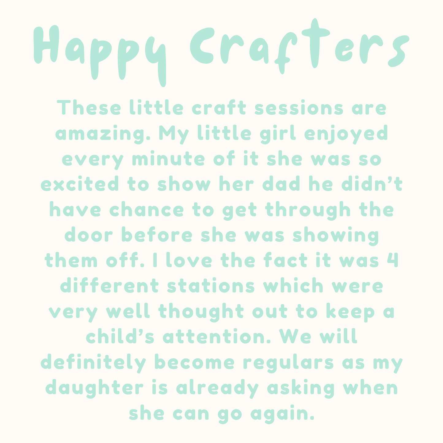 The Little Craft Club Session