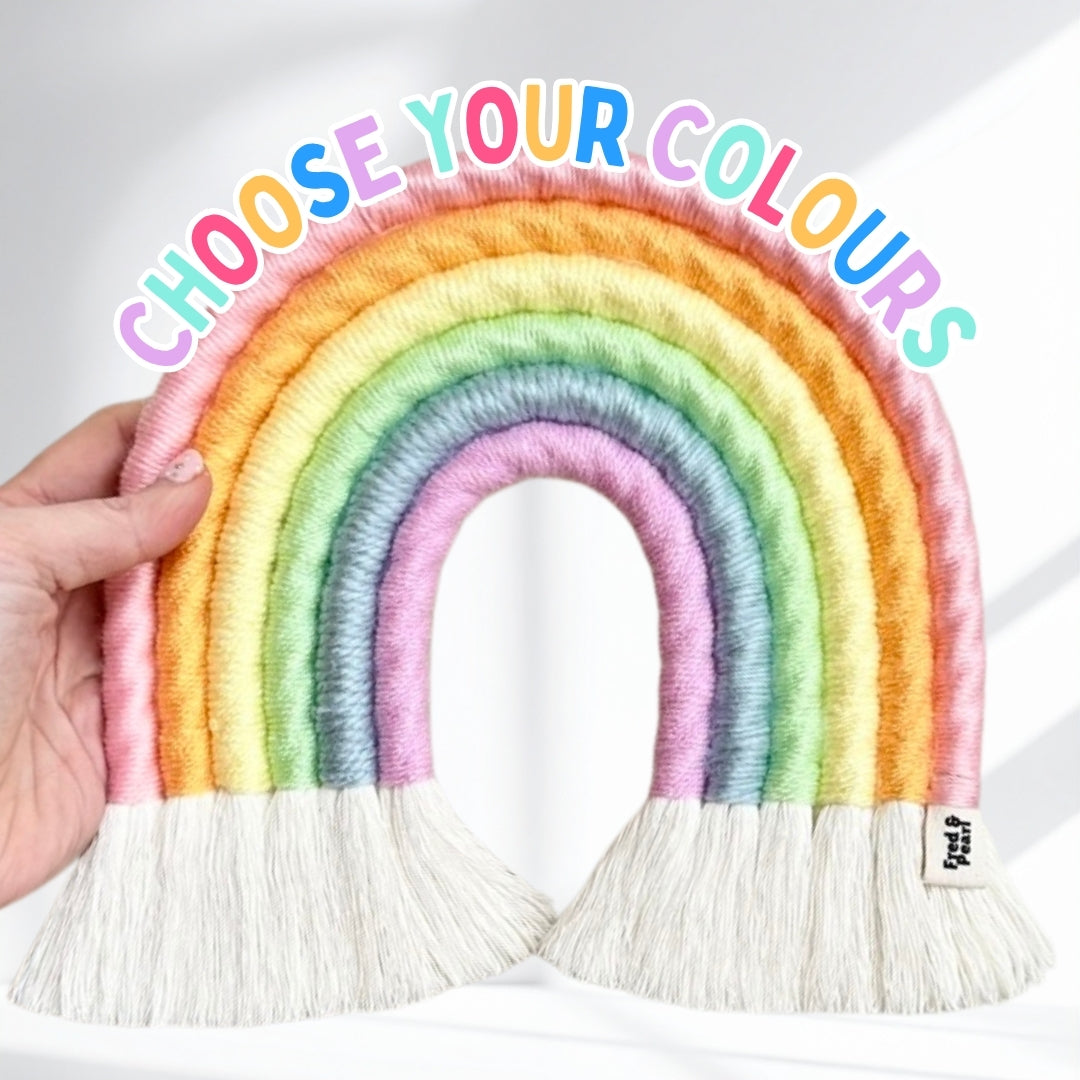Large Rainbow Wall Hanging - Choose Your Colours