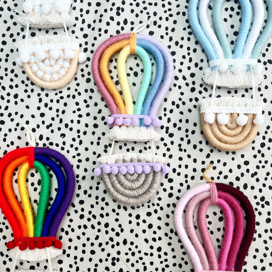 Hot Air Balloon Wall Hanging