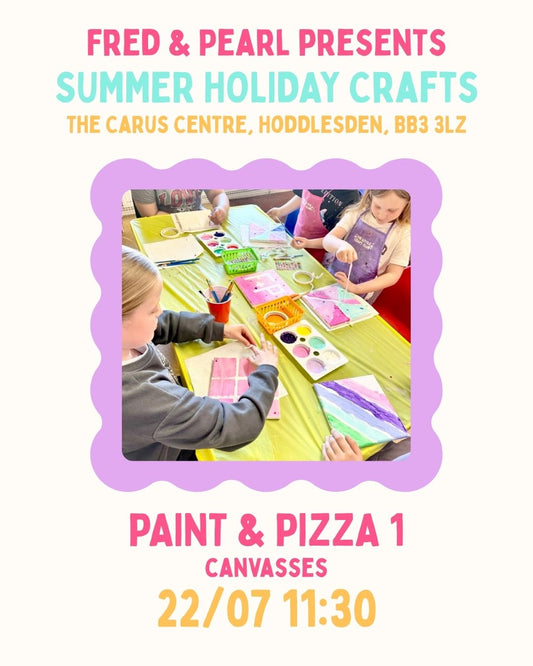 Summer Holiday Crafts - Paint & Pizza Party - Canvas Painting