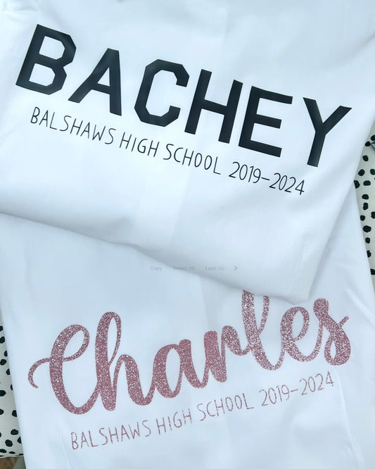 Personalised Leavers Shirt