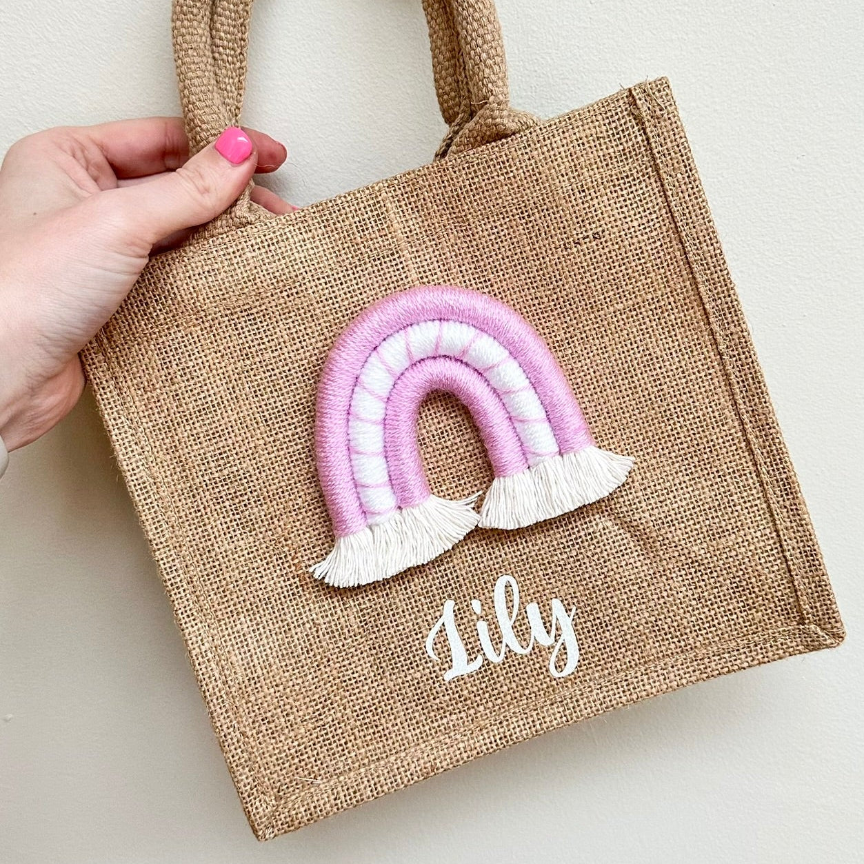 Personalised Rainbow Tote Bag - Small