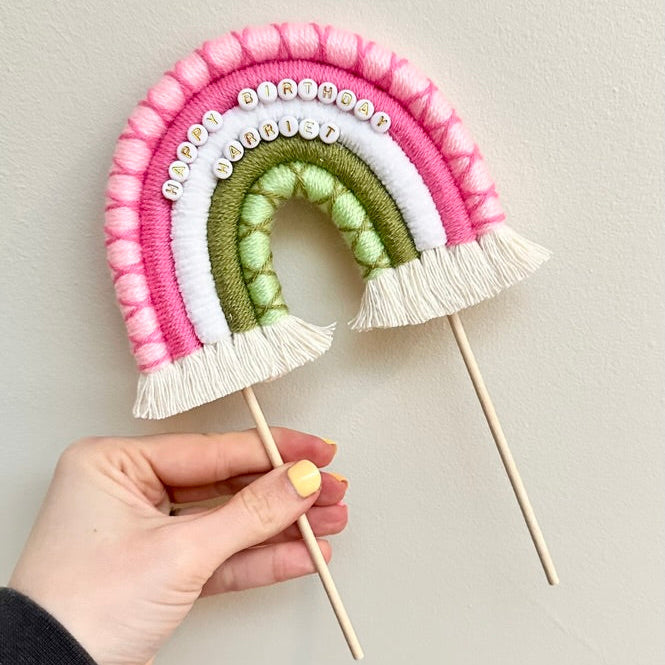 Rainbow Cake Topper