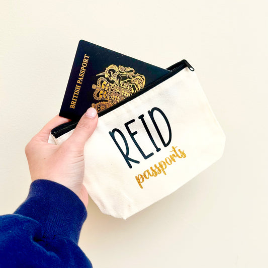 Personalised Passport Pouch