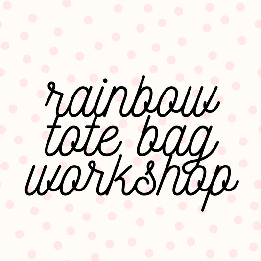 Parent & Baby Rainbow Tote Bag Workshop (Tarleton/Rossendale)
