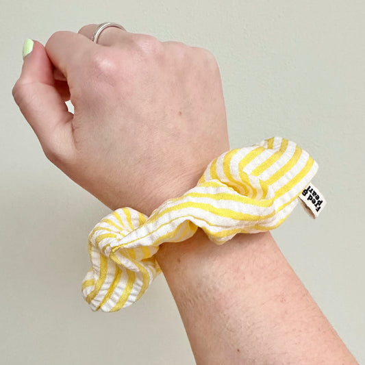 Scrunchie - Yellow Stripe