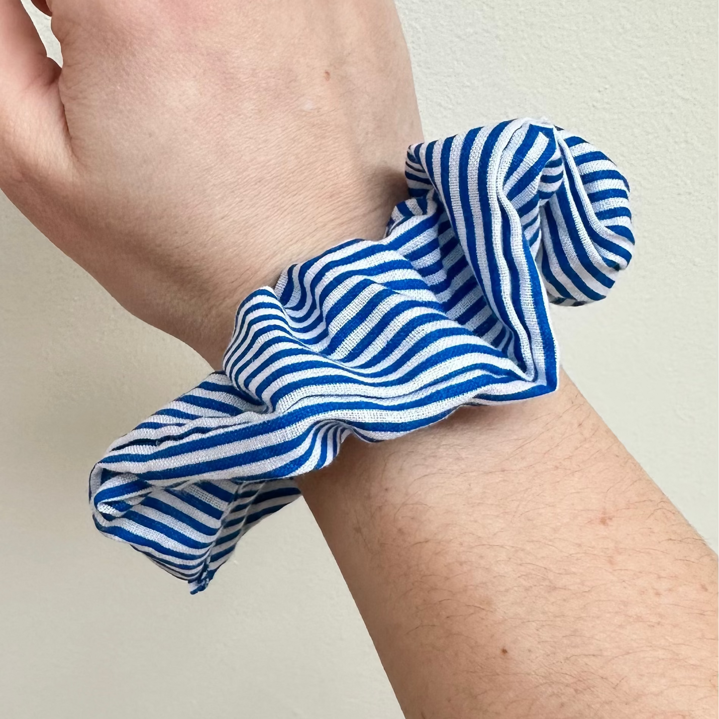Scrunchie- Blue Stripe