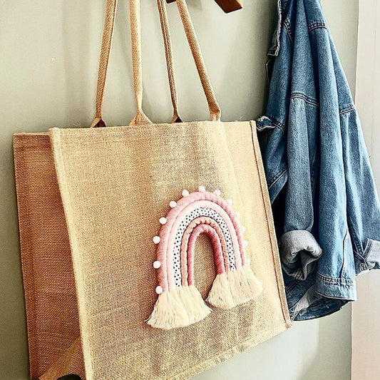 Personalised Rainbow Tote Bag Large