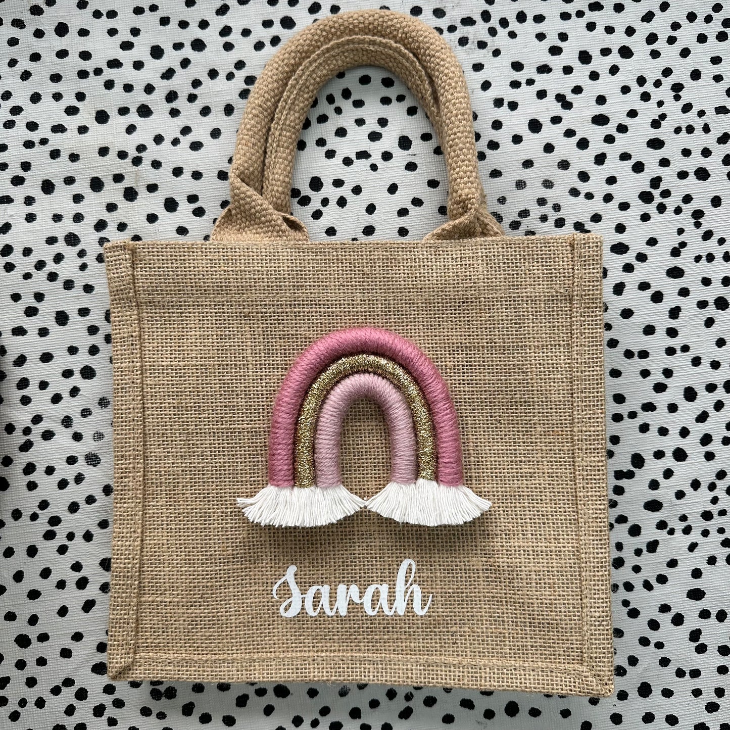 Personalised Rainbow Tote Bag