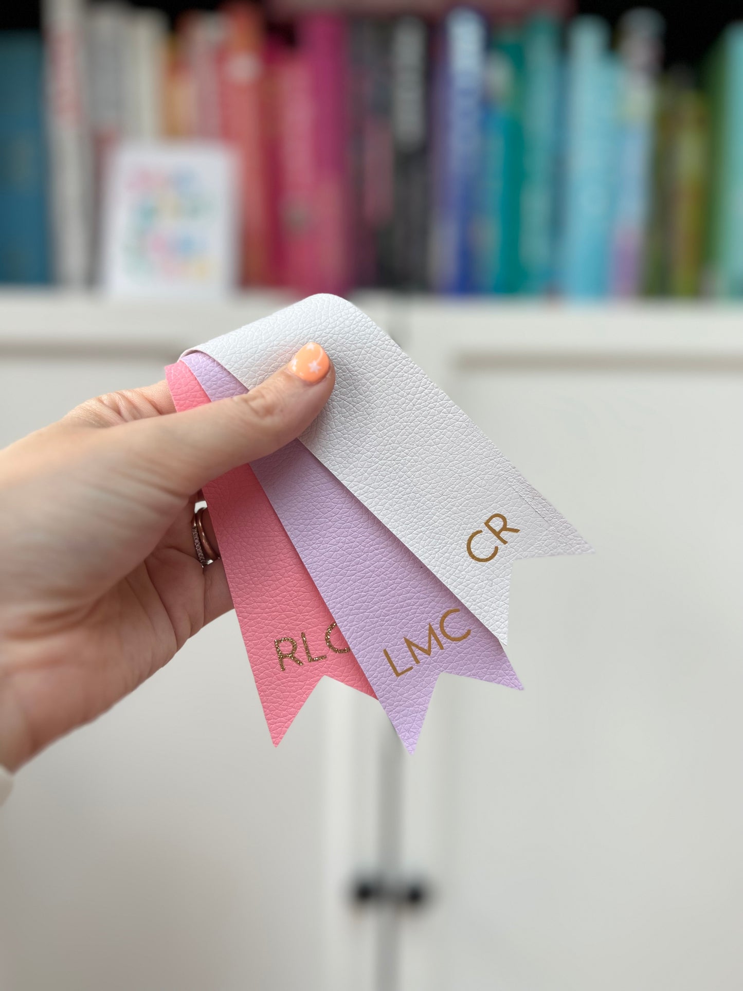 Personalised Faux Leather Bookmark