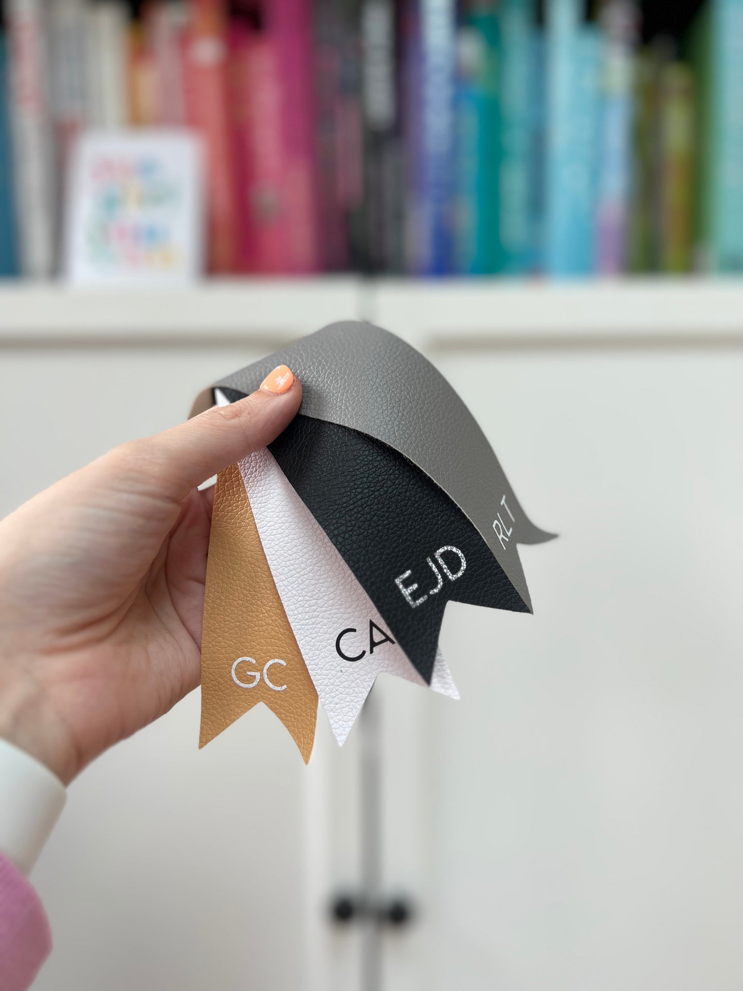 Personalised Faux Leather Bookmark