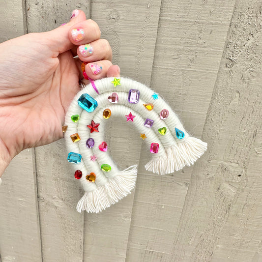 ⭐️GEMSTONE RAINBOWS⭐️ (Keyrings and Hangers)