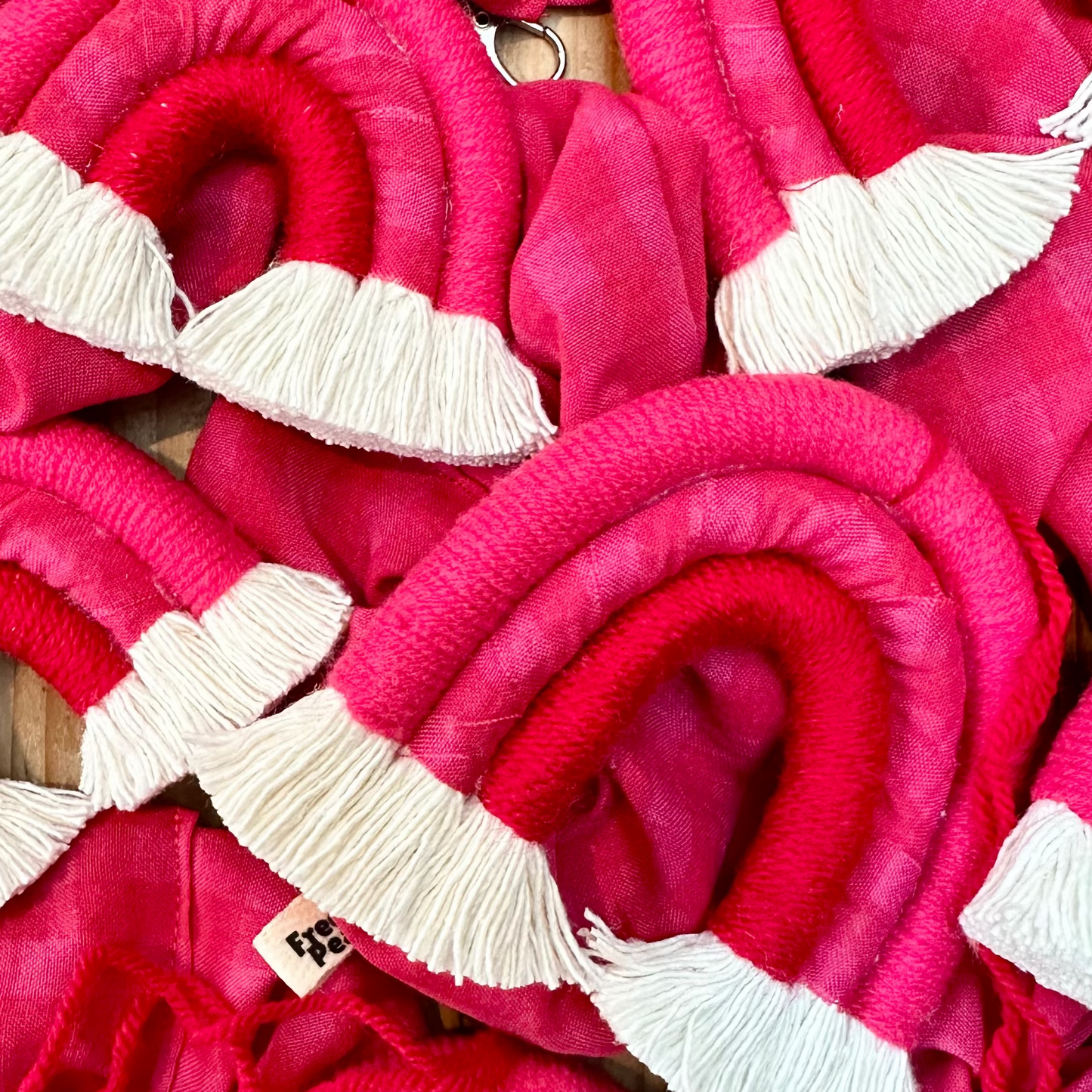 Valentines Rainbows Pink and Red Gingham