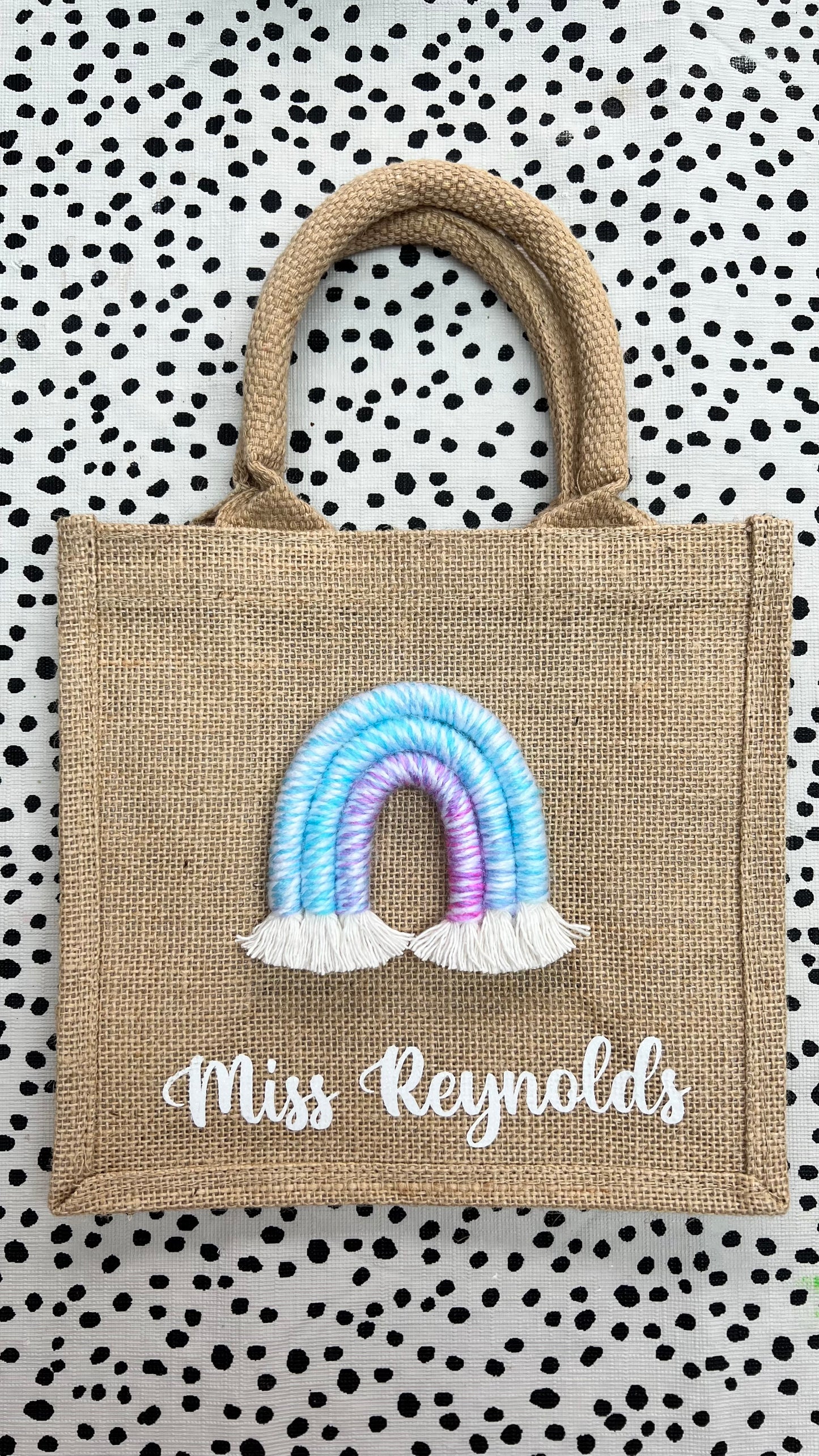 Personalised Rainbow Tote Bag