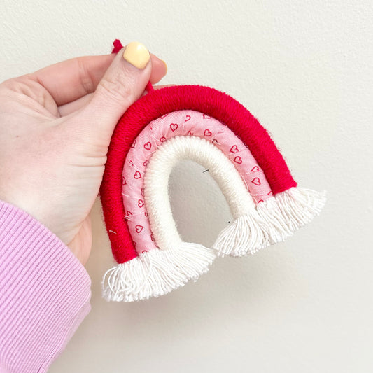 Hanging Heart Rainbow