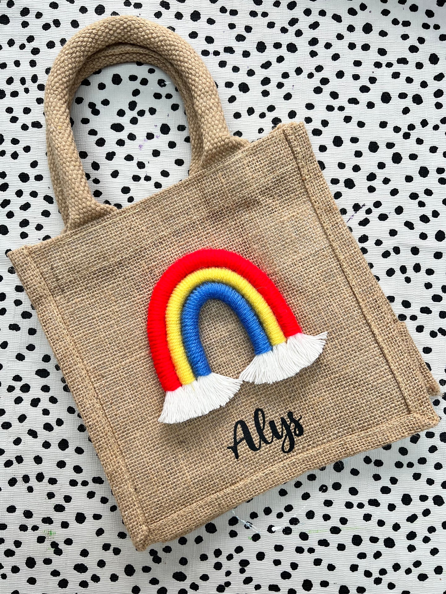 Personalised Rainbow Tote Bag