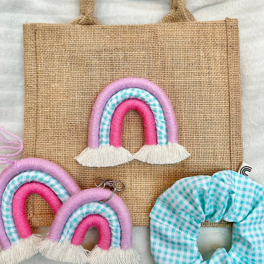 Spring Gift Set - Pink and Mint Gingham